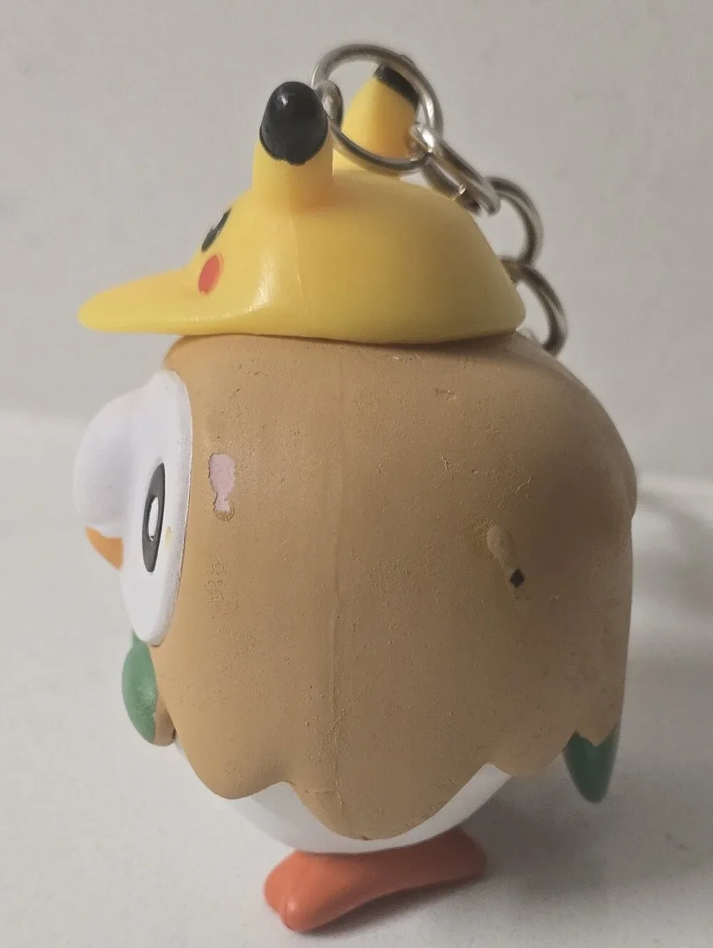 ✨️Pokemon Rowlet w Yellow Pikachu Hat Keychain